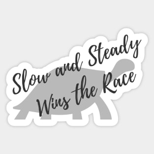 Slow and Steady Wins the Race Sticker